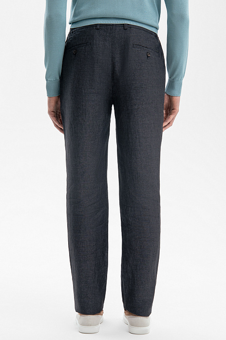 Брюки изо льна, лимитированная коллекция, цвет Черный