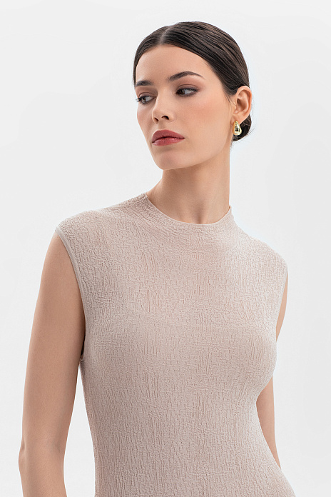 Платье-футляр, цвет Бежевый светлый