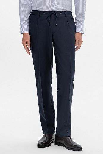 Брюки из шерсти, устойчивой к сминанию