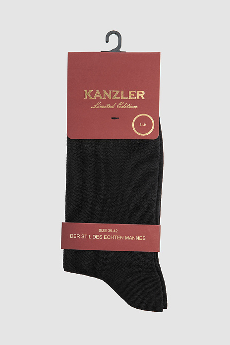 Носки с шелком, лимитированная коллекция, цвет Черный