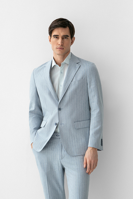 Костюм из хлопка, льна и вискозы, цвет 