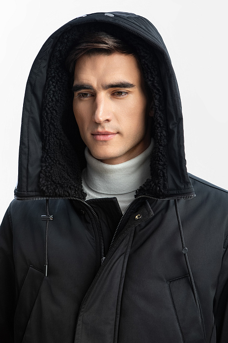 Куртка зимняя с водоотталкивающей обработкой, цвет Черный