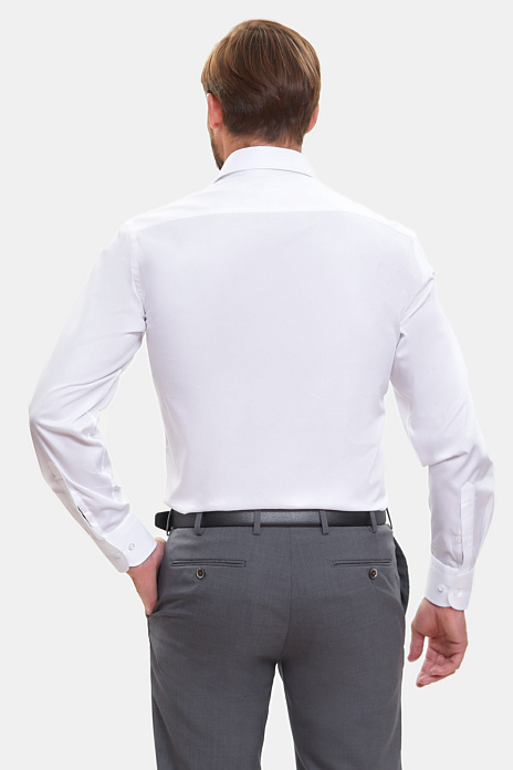 Сорочка из хлопка белого цвета, цвет Белый