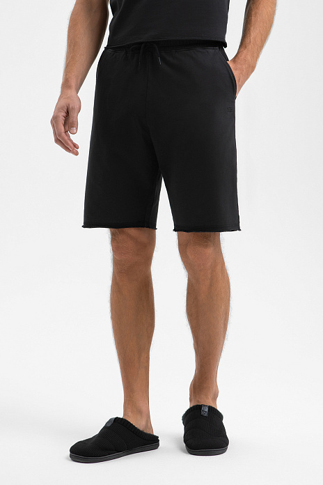 Шорты пижамные из хлопка, цвет Черный