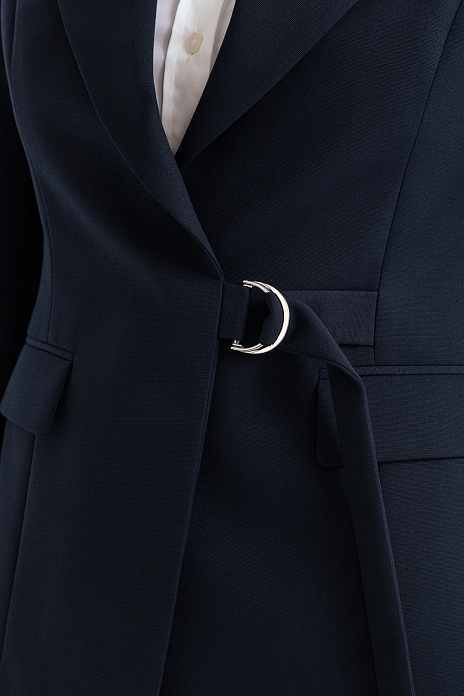 Пиджак из шерсти, цвет Синий темный