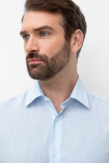 Сорочка из хлопка, цвет Голубой светлый