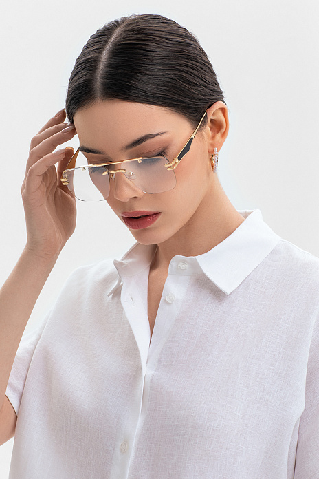 Рубашка изо льна, цвет Белый