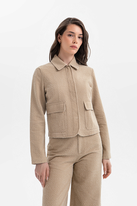 Пиджак из хлопка, цвет Бежевый
