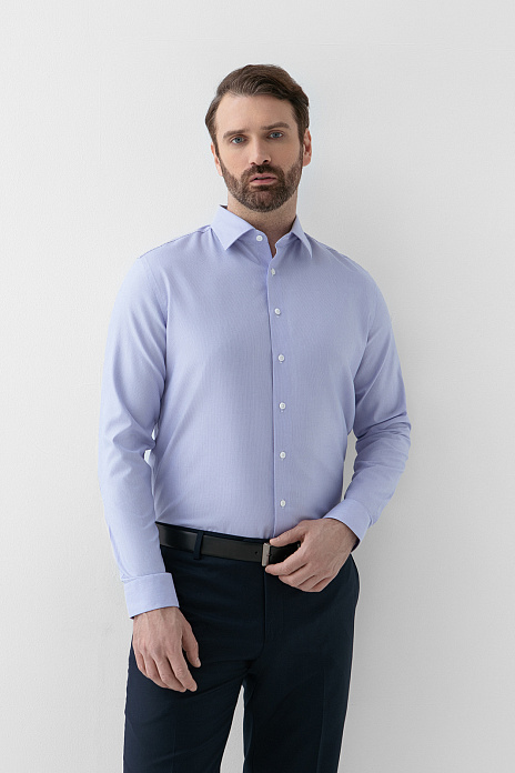 Сорочка из хлопка, легкая в уходе, цвет Лиловый