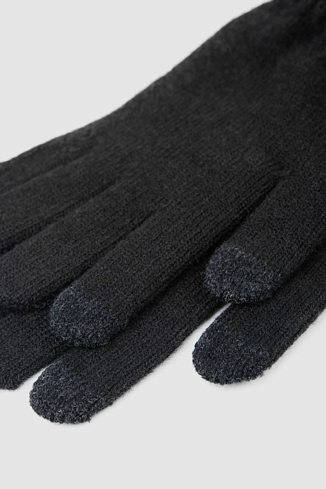 Перчатки для сенсорных экранов, цвет Черный