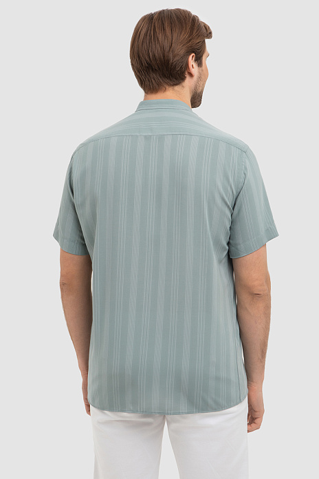 Сорочка с коротким рукавом в полоску, лимитированная коллекция, цвет Зеленый