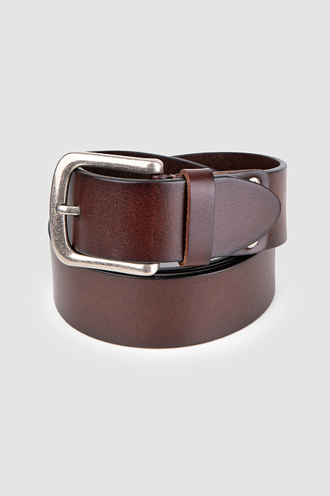 Ремень из натуральной кожи, цвет Коричневый
