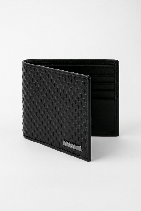 Картхолдер из натуральной кожи, цвет Черный