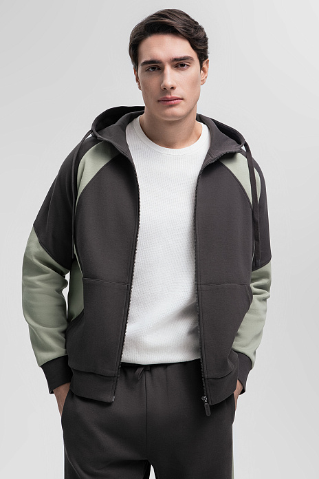 Спортивный костюм в стиле колор-блок, цвет 