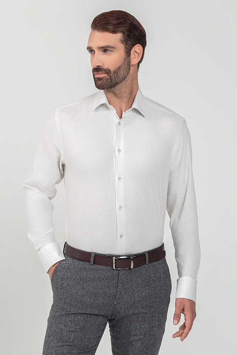 Сорочка из хлопка, легкая в уходе, цвет Белый