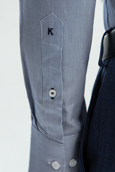 Сорочка из австрийской ткани Getzner, цвет Голубой