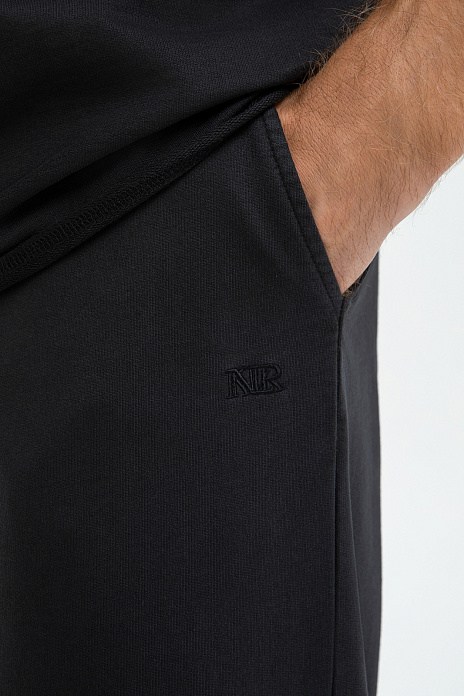 Брюки пижамные из хлопка, цвет Черный