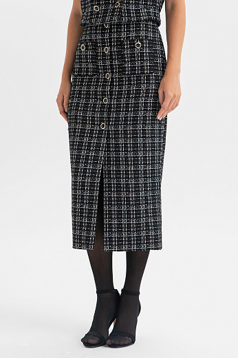 Юбка-карандаш в клетку