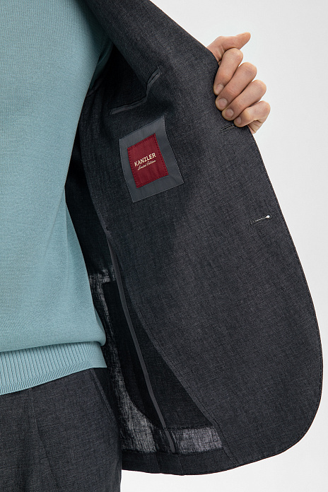 Пиджак изо льна, лимитированная коллекция, цвет Черный