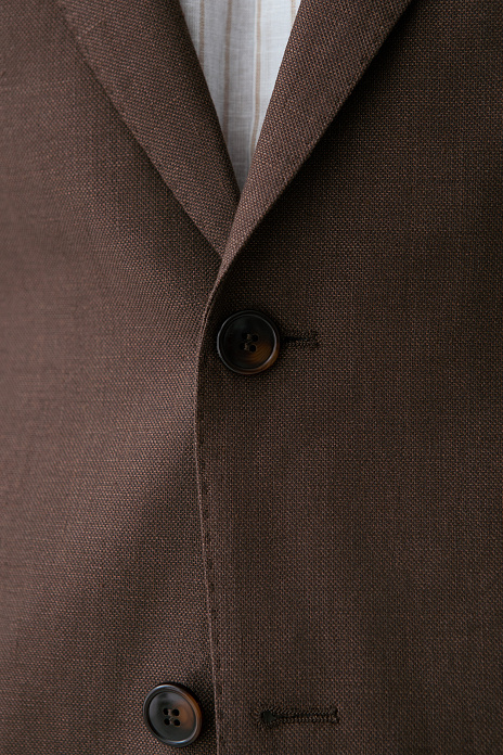 Пиджак изо льна и хлопка, цвет Коричневый