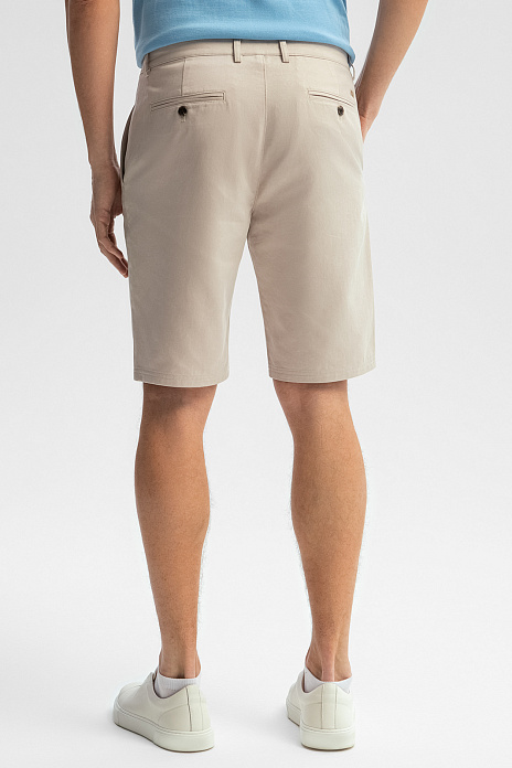 Бермуды из хлопка и тенсела, цвет Бежевый