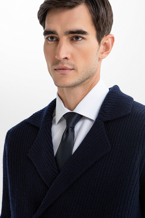 Кардиган из шерсти, цвет Синий темный