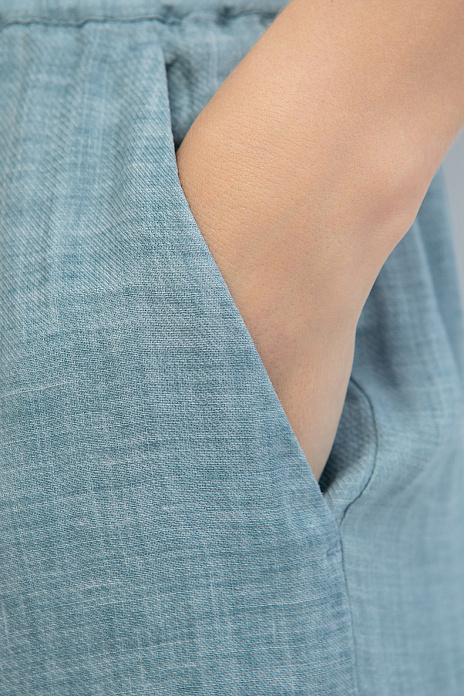 Брюки из рами и тенсела, цвет Голубой