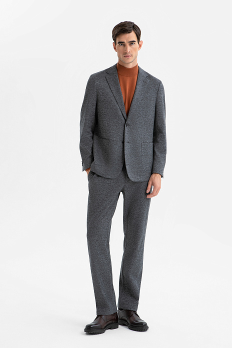 Брюки на кулиске с эффектом меланжа, цвет Серый