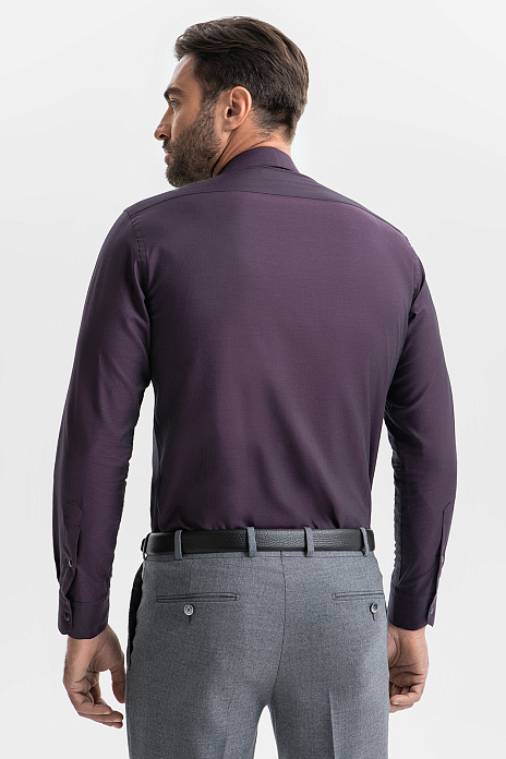 Сорочка из австрийской хлопковой ткани Getzner, цвет Бордовый