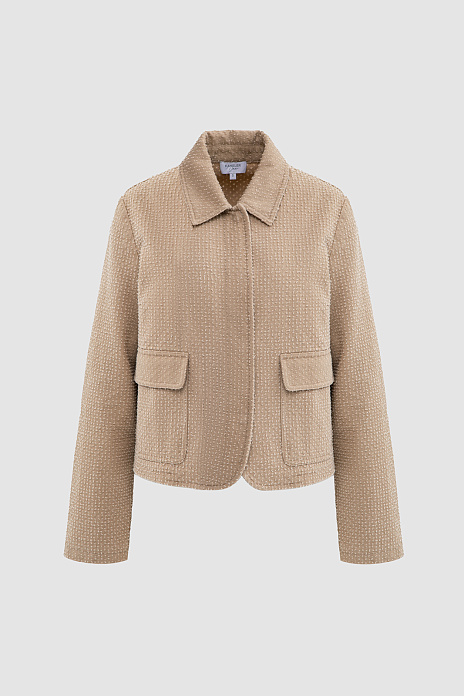 Пиджак из хлопка, цвет Бежевый