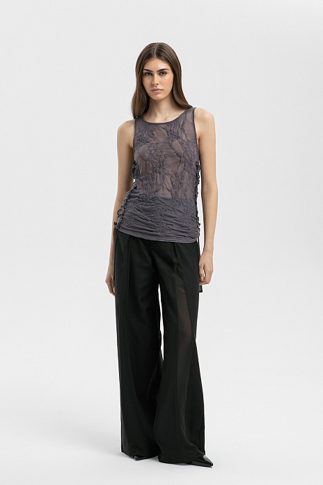 Брюки из хлопка и тенсела, цвет Черный