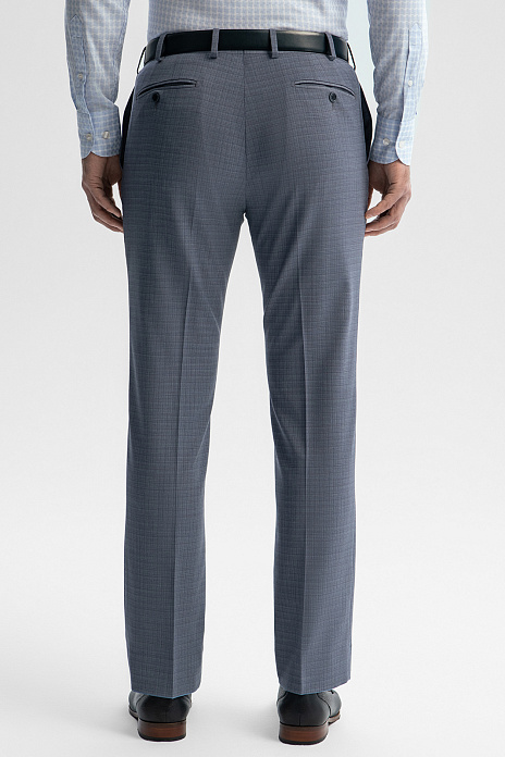 Брюки из шерсти, устойчивой к сминанию, цвет Серый светлый